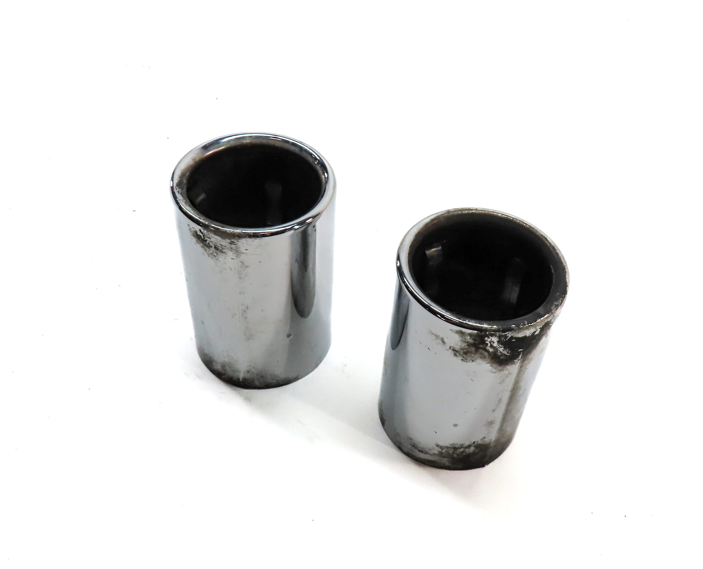 17-24 BMW 228i X1 F22 F48 REAR MUFFLER EXHAUST PIPE TIP SET/2 (CHROME) — exact item pictured